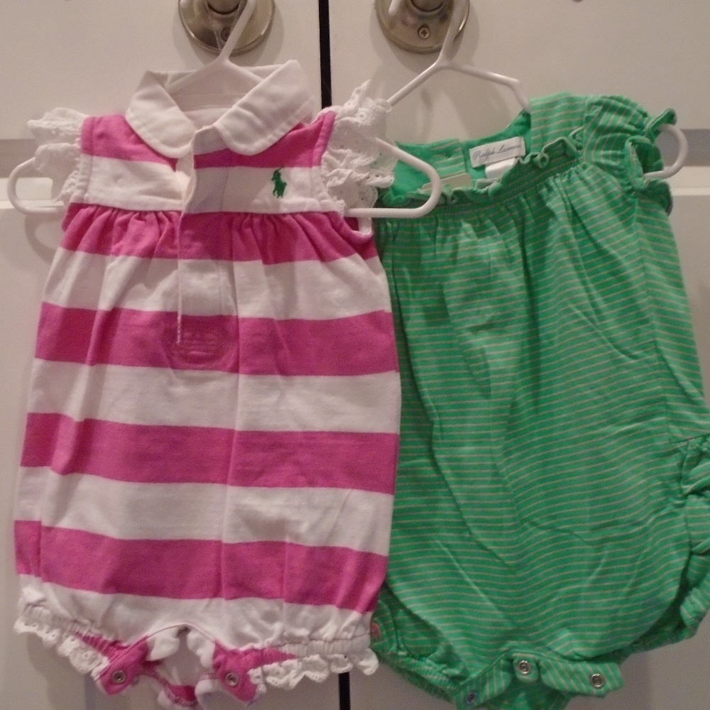 *EUC* 2pc set RL bubbles hot pink/green CUTE!!!